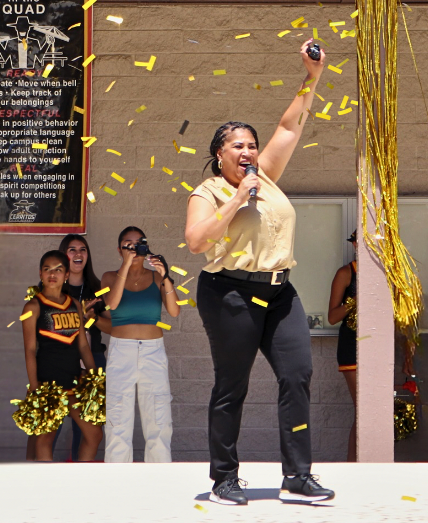 Dons Welcome the Gold Standard of Principals, Dr. Crenchena Wise